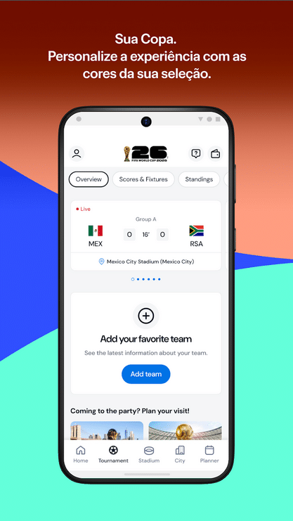 App do Dia - Melhores apps para acompanhar a Copa do Mundo 2026 no celular 2 Aplicativo voltado para torcedores que desejam acompanhar todos os detalhes da Copa do Mundo da FIFA 2026™.