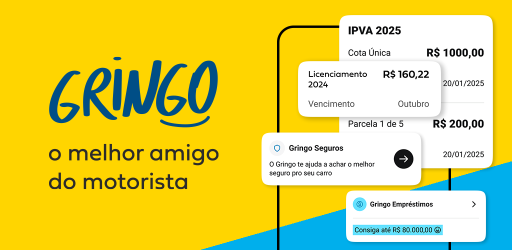 App do Dia — Gringo: Consulte débitos do veículo, pague IPVA e multas e resolva tudo em um só lugar! 1 App do Dia — Gringo: Consulte débitos do veículo, pague IPVA e multas e resolva tudo em um só lugar!