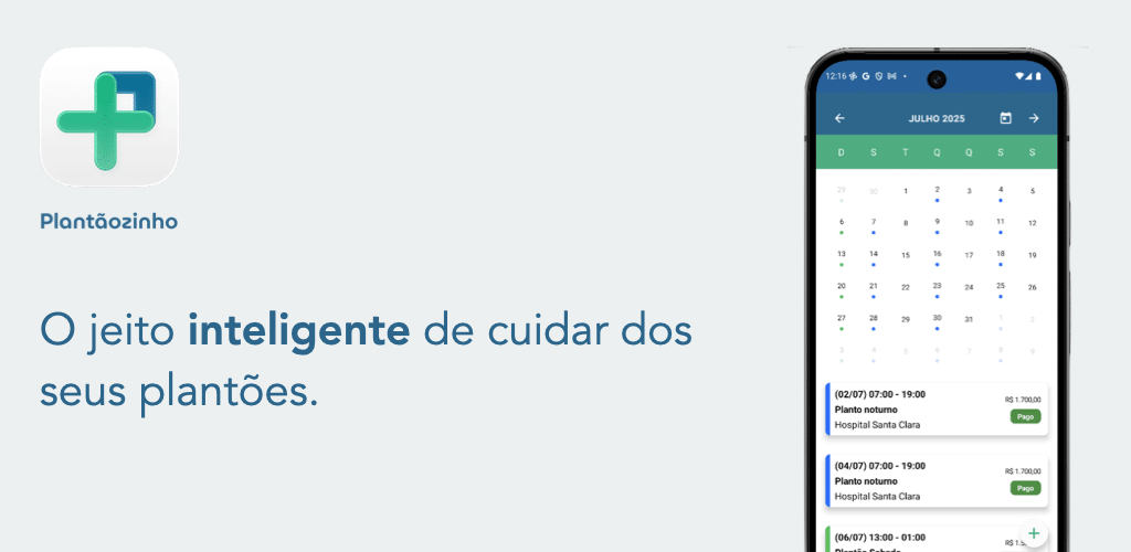App do Dia — Plantãozinho: Organizar plantões, acompanhar escalas e facilitar a rotina de trabalho de forma prática.